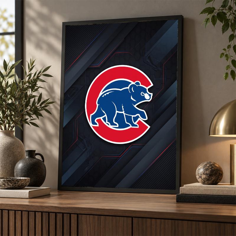 Chicago Cubs Diamond Painting Kit 5D Full Drill DIY Diamond Mosaic Wall Art Home Decor