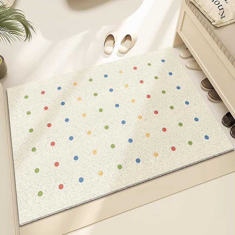 

Alfombra para puerta de entrada con anillo de seda,antiincrustante,resistente a la suciedad,antideslizante,resistente al desgaste 40cm x 60cm