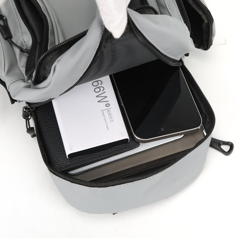 Men's Backpack and Chest Bag 2 In 1 Fashion Small Black Shoulder School Bag for Man Designer Waterproof Sports Travel Bag