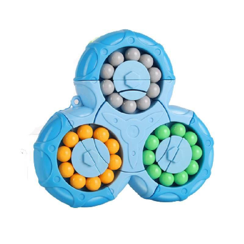 

Магический вращающийся боб Шестигранный магический кубик Гироскоп для кончиков пальцев Игрушка для снятия стресса No Gyroscope