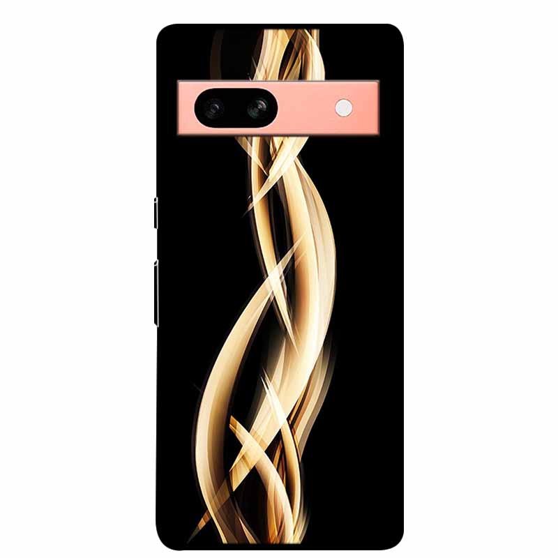 Per Google Pixel 7a 5G Custodia 6.1" Cover Fiori Bordo Nero Silicone TPU Morbida Cover Posteriore Per Google Pixel7a 2023 Custodia Telefono Fundas