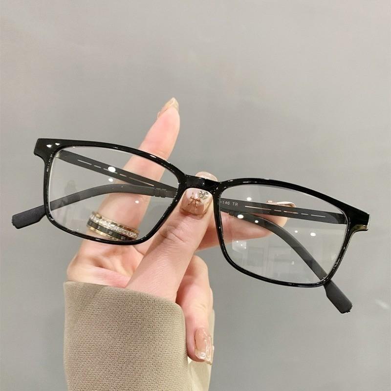 6PCS Anti-blue Light Reading Glasses for Men Business Grade Long-sighted Glasses Stainless Steel Frame