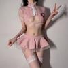 Sexy Lingerie Sexy Cute Nurse Uniform Cosplay Hollowed Out Uniform Seduction Women Free from Passion Pure Desire