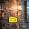2pcs Russian Irritable Mode Wooden Warning Signs - Rectangle Hanging Ornament for Front Door, Wall Decor - Ideal Gift for Friend & Family