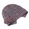 Three-dimensional flower knitted headgear women's autumn and winter face small warm windproof cold hat ear protector wool hat pullover hat