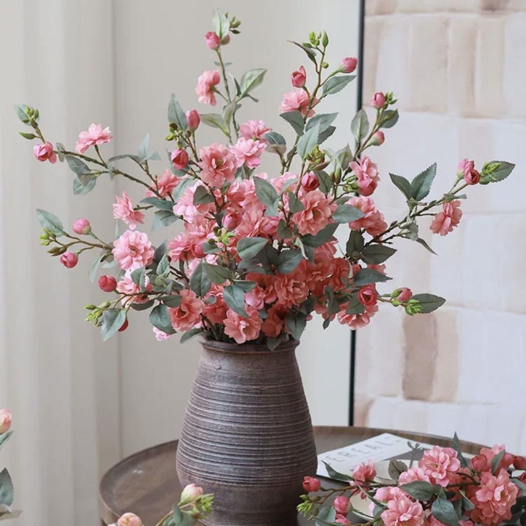 Simulation Flower Italo Camellia High-end Floral Ornament Flower Arrangement Living Room Porch Dining Table TV Cabinet Fake Flower