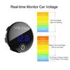DC 5V-48V  LED Panel Digital Voltage Voltmeter Meter Battery Capacity Display Volt with Touch ON/OFF Switch for Car Boat Marine