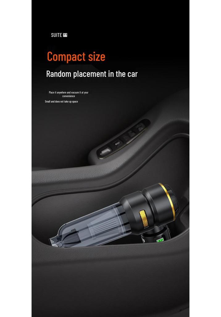 Wireless Handheld Car Vacuum Cleaner with Power Display & Brushless Motor