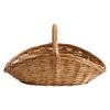 Entryway Storage Basket With Natural Wicker Texture and Carry Handle for Bedroom Bathroom Shelf Sorting and Storage