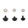 140Pcs Set   Noses Plastic 3 Sizes with Washers for Stuffed Animals Dogs Doll Making Black