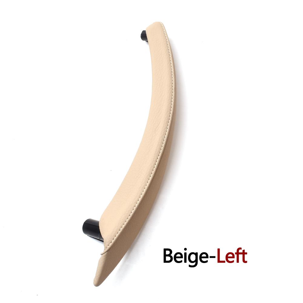 Left Right Interior Passenger Door Pull Handle Leather Outer Cover For BMW X5 X6 E70 E71 E72 2007-2014