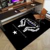 1pc FRAGILE EXPRESS Home Office, Durable Polyester Floor Mat with Easy, Office Decor, Urban Style, Nonslip Backing, Highquality Fabric