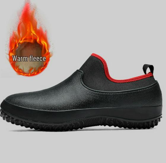 Men's Large Waterproof Non-Slip Rubber Shoes for Kitchen, Work & Rain