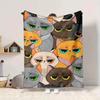 1pc Cat, Cartoon Blanket Warm,Perfect for Camping And Travel, Making It a Great Gift for Any Season yy250904171