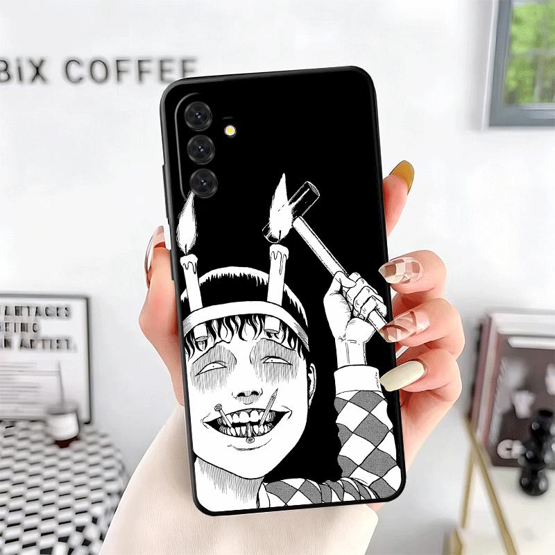 Japanese Horror Anime Soft Phone Case for Samsung A17 A37 A57 A16 A26 A36 A56 A15 A25 A35 A55 A14 A24 A34 A54 A13 A23 A33 A53 A5