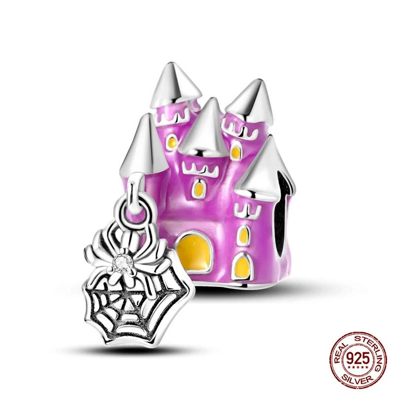 Copper Purple Butterfly Cute Bear Series Charm Beads For 3Mm Original Bracelet Diy Women Jewelry Gift