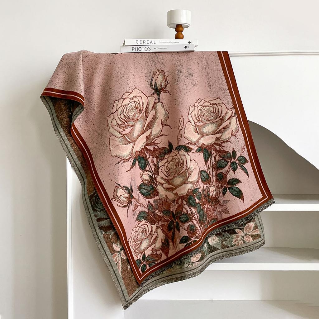 Women Winter Fashion Warm Imitation Cashmere Scarf Luxury Pashmina Blanket Thick Shawl Wrap Neckerchief Bufanda Echarpe Poncho