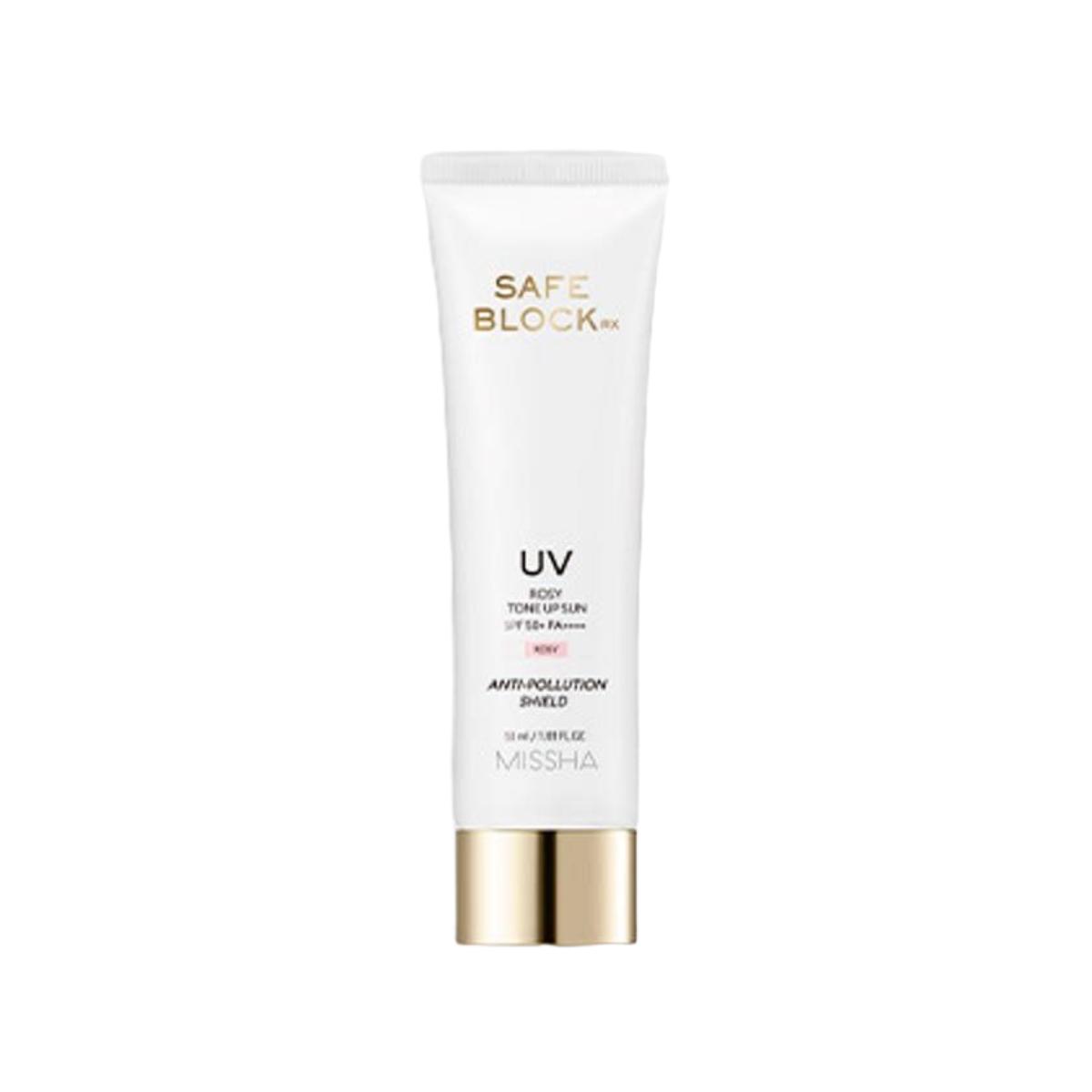 MISSHA Safe Block RX Розовый Тон Аппл Санскрин SPF50+ PA++++ Ежедневный Защита от УФ-излучения с Эффектом Сияния 50 мл