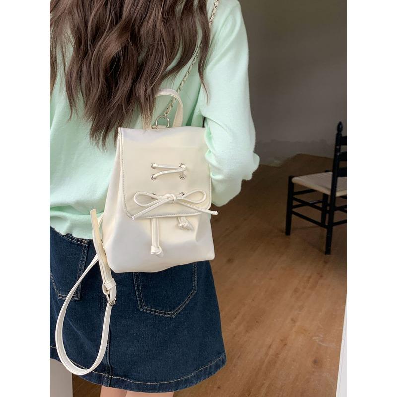 Рюкзак в стиле балета с бантом женский новый модный корейский рюкзак симпатичная сумка через плечо школьная сумка 2658₽