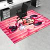 1pcOffice Carpet, Desk Mat, Gift for Home Decor, Minnie Mouse Theme Rug, Soft and Warm Floor Covering