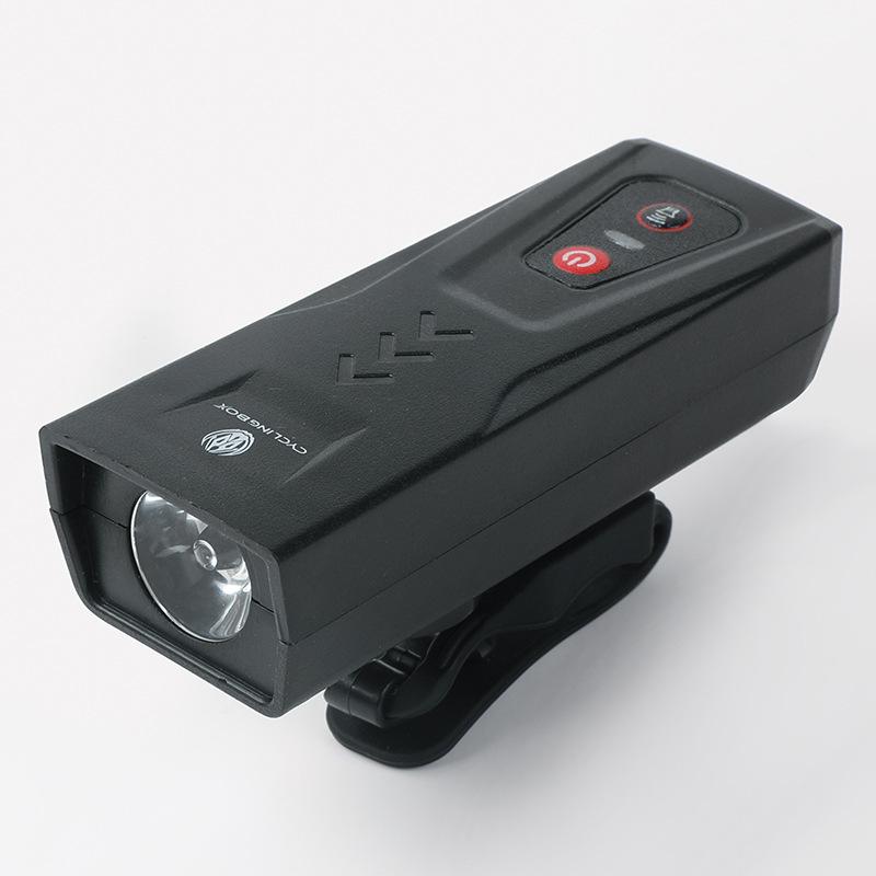 2 In 1 Usb Rechargeable Bike  Light Front Bicycle Horn Set Waterproof Front Light For Outdoor Sports black #1