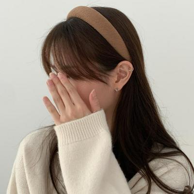 Blue City Mild Golden Knit Corduroy Hairband Headband