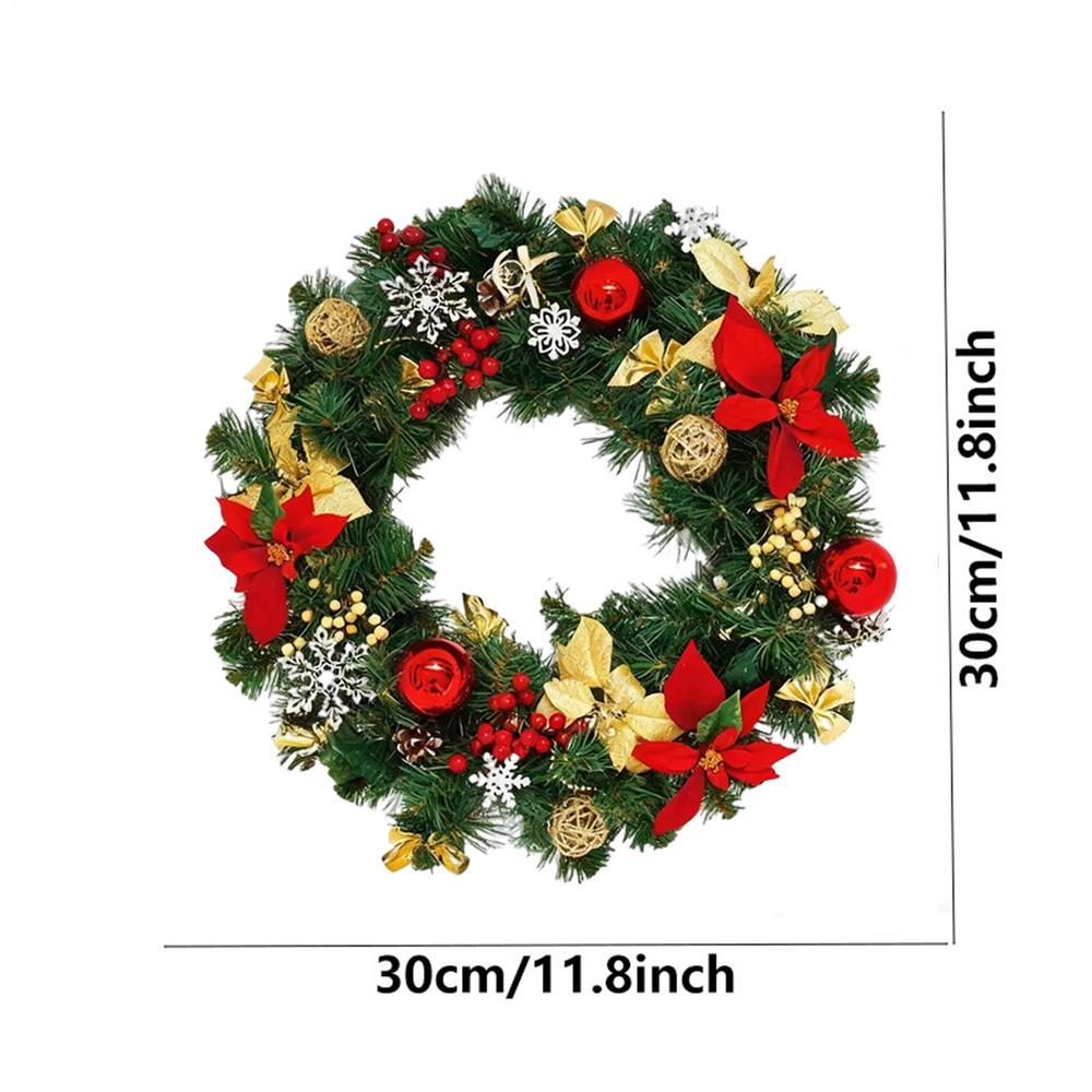 Christmas Wreath Decal Removable Garland Decal Party Decor Christmas Wreath Wall Clings For Winter Door Home Party Shop Bathroom