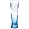 Otsuka Glass "Bouquet" Beer Glass, Approx. 290ml, Pilsner, Narrow, Casablanca Blue, Made In Japan, 38S102