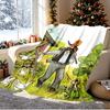Pettersson und Findus Pattern Blanket for Home Decoration, Bed, Sofa, Car Travel, Camping, Suitable for All Seasons, Birthday Christmas Gift