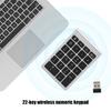 RF304 22 Keys Numeric Keypad USB 2.4G Wireless Mini Keyboard with Receiver