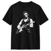 Abraham Lincoln Playing Guitar Retro Music T Shirt Summer Classic Tshirts Pure Cotton Leisure Tshirt For Unisexs Design Tees