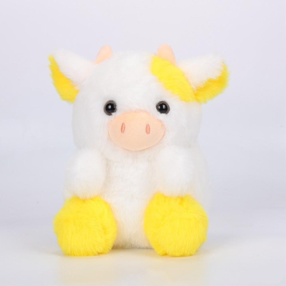 

Pink Black Cow Plush Toy Cartoon Strawberry Cow Adorable Stuffed Cow Doll Room Decor жёлтый