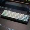 137PCS XDA PBT Keycaps with Heat Sublimated  Ice Mint Theme for Mechanical Keyboard Enthusiasts