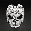 Zarte Vollgesichts-Diamant-Metallmaske Personalisierte Vollgesichts-Metallmaske mit Diamantdetails für Party und Halloween