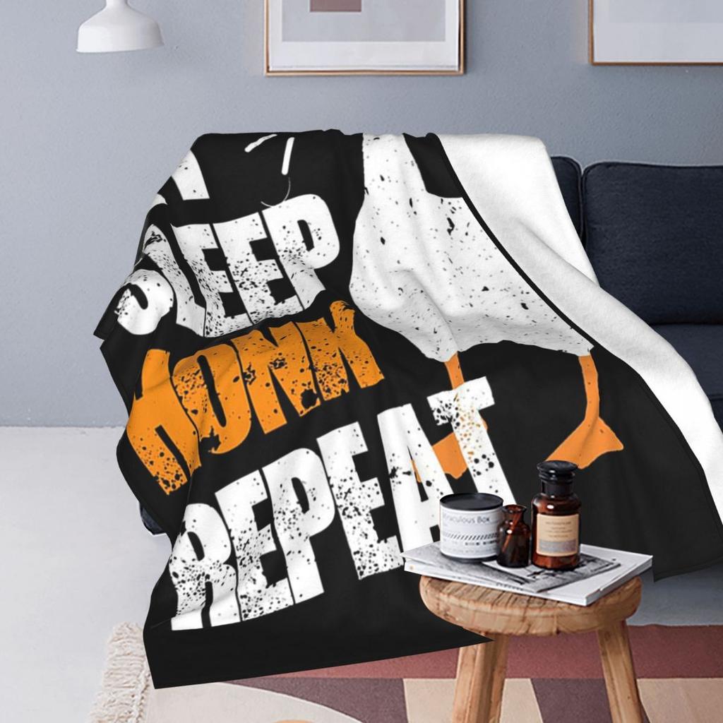 Eat Sleep Honk Repeat Blankets Flannel Sofa Throw Blanket Portable for Home Bedroom Office Throws Bedspread Quilt