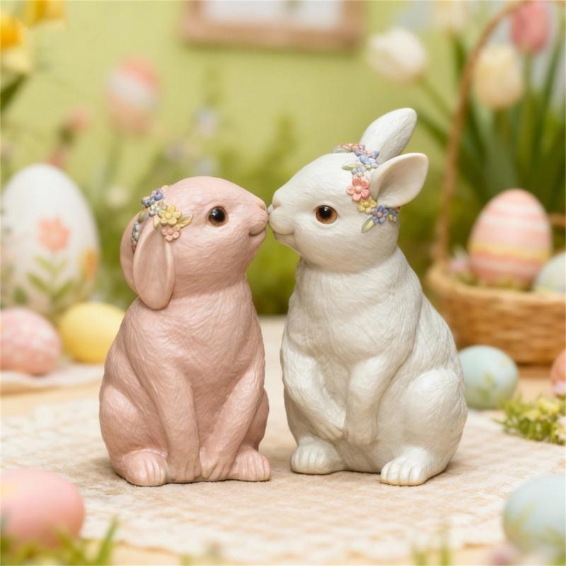 Food Grade Silicone Easters Sitting Rabbits Mould For Candle Making Home Decoration Craft Art