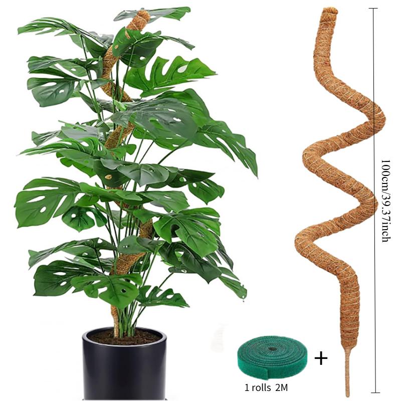 Bendable Moss Pole  Plants Climbing Support Extension Pole Monstera Palm Vines Soporte Stakes Garden Potted Plant Accessories