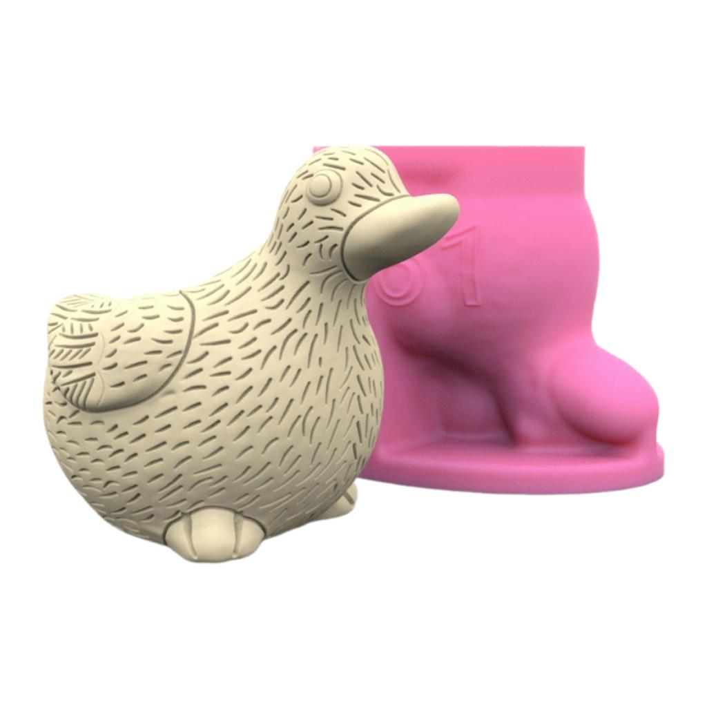 Multifuntional Silicone Flowerpot Mold Concrete Molds Duck Shaped Vase Mold Suitable for Making Flower Vase Pen Holder
