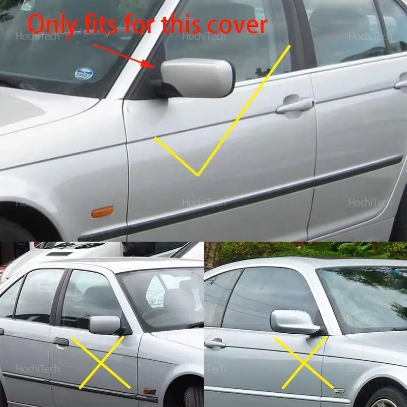 Replacement Car Side Door Rearview Side Mirror Cover Cap Parts Styling Carbon Look Black for BMW 3 Series E46 4 Doors 1998-2005