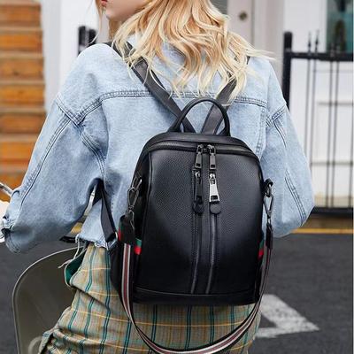 Damen Freizeitrucksack Damen All-in-One Koreanisch Erste Schicht Leder Mode Lederrucksack Damen Lederrucksack