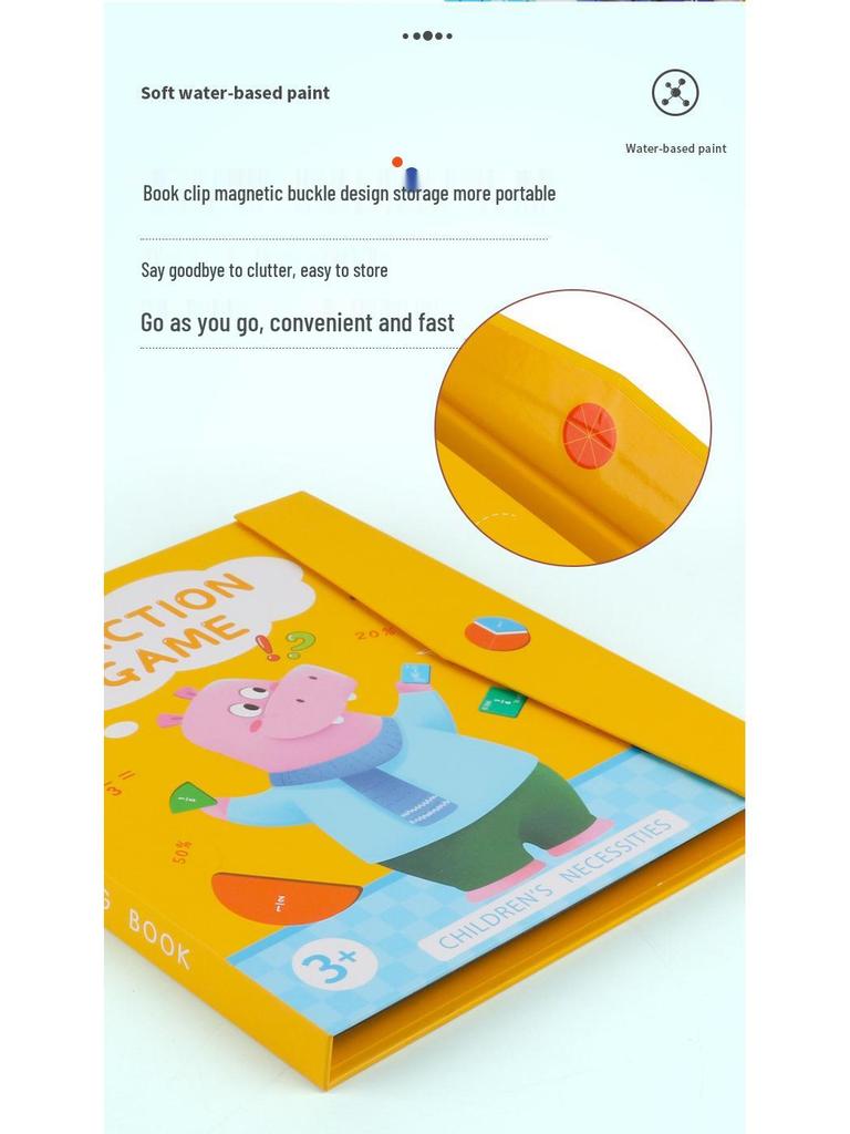 Magnetyczne klocki ułamkowe i geometryczne Tangram: Edukacyjne Puzzle dla Dzieci