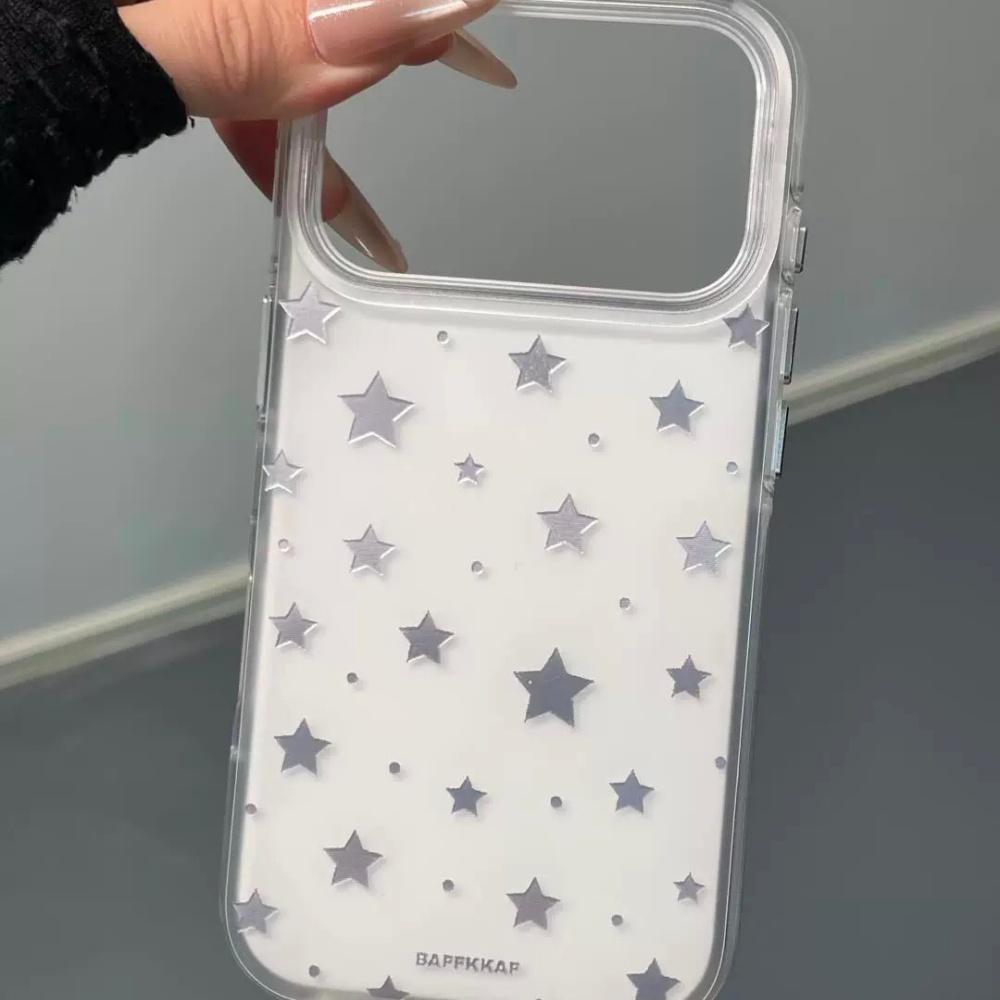 ins wind solid color full screen star matte skin feel suitable for Apple mobile phone case iphone new niche girl heart all-inclusive anti-drop mobile