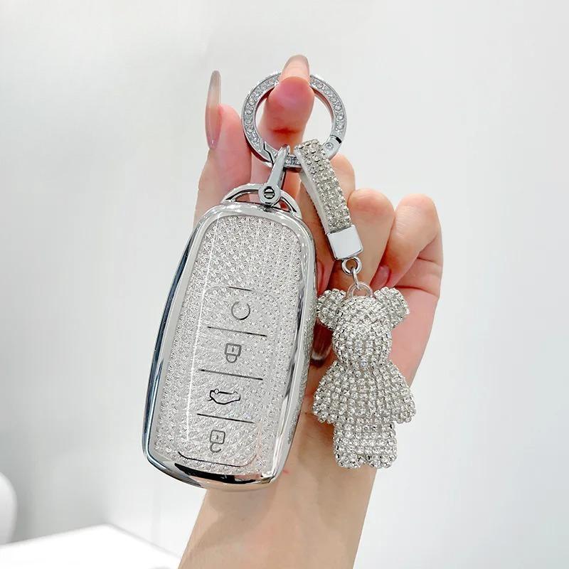 Diamond Tpu For Chery Tiggo 8 Pro Tiggo 8Plus New 5 Plus 7Pro Chery Tiggo 7 Pro Max Omoda 5 C5 Modod Car Key Case Cover Fob Bag