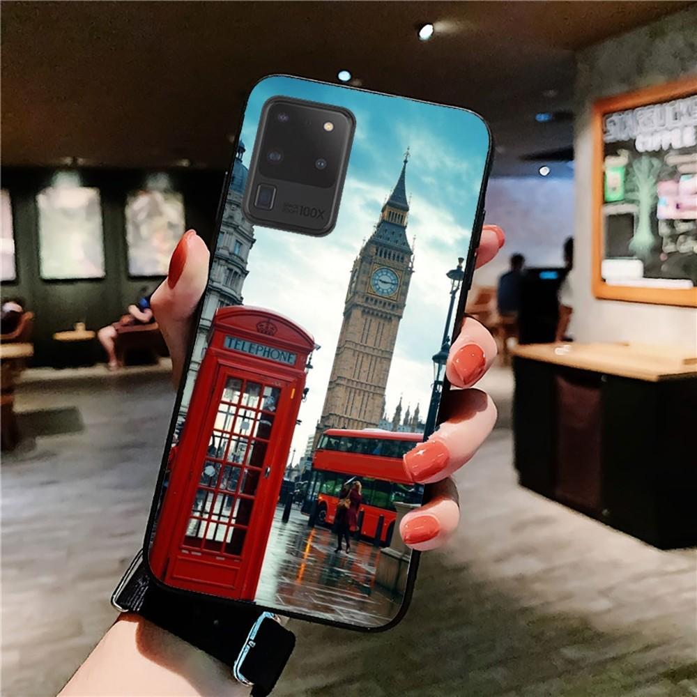 London Bus England Telephone Phone Case For Samsung S 9 10 20 21 22 23 30 23 24 plus lite Ultra FE S10lite Fundas