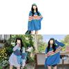 Ice Silk Striped T Shirt For Women With Loose Fit And Summer Style