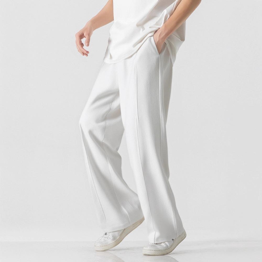 Men's Casual Trousers: Plus Size, Plain, Loose-Fit Straight-Leg Trousers – New Arrival Sports Trousers