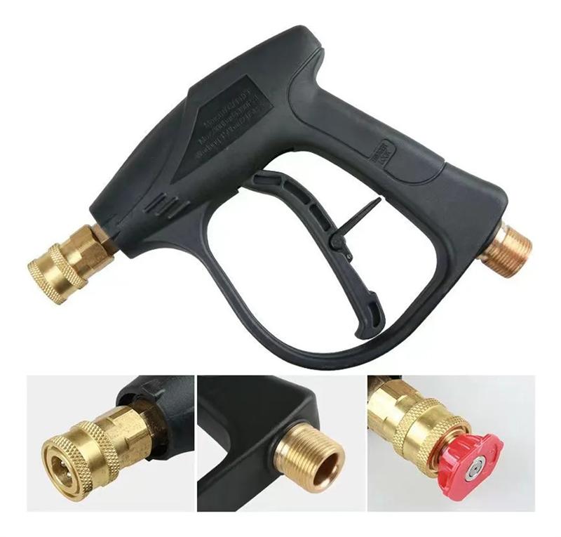4350PSI Pure Copper High-Pressure Car Wash Nozzle for Professional Car Wash Shops with 1L Foam Spray Gun 1/4" Quick Nozzle Set