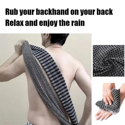 Japansk Exfolierande Badhandduk Ultralång Duschskrubber för Ryggen Antibakteriell Skumtvättlapp Multifunktionell för Dusch Hudvård