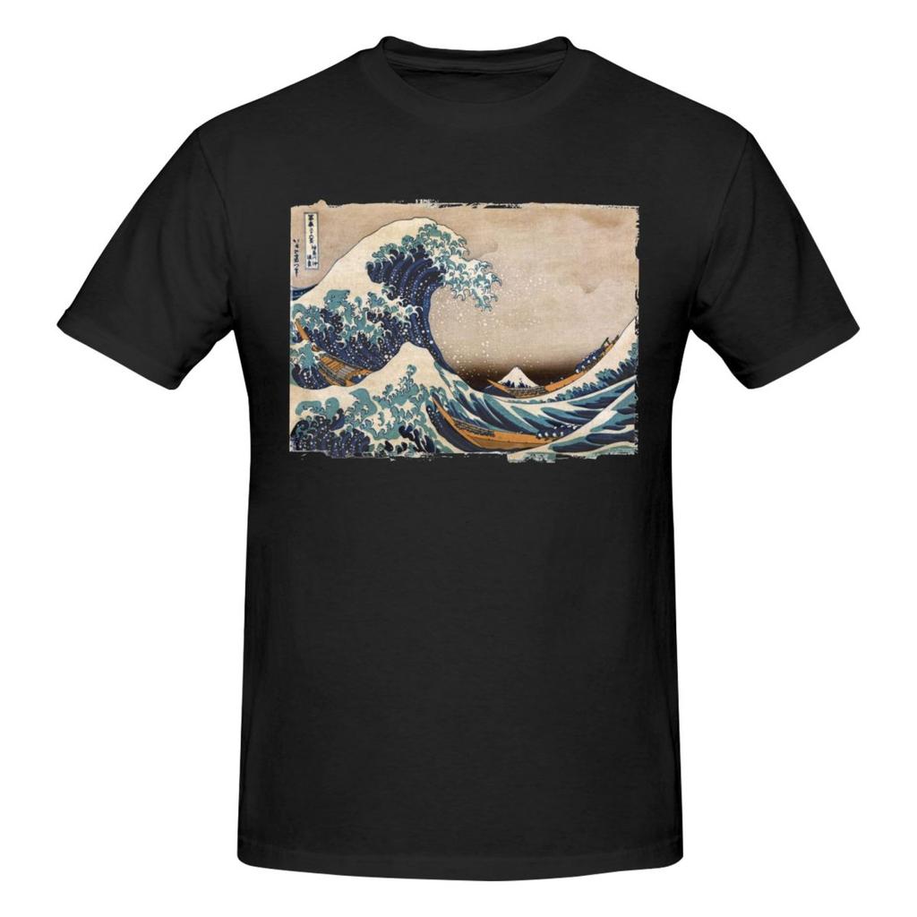 Japanese Waves Hokusai Vintage T Shirts Graphic Y2k Idea Oneck Unisexs Wounisex T Shirts Clothes