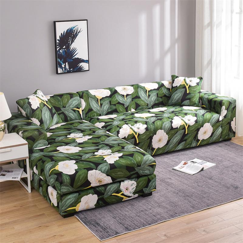 Stretch Couch Covers Soft All-Inclusive Armchair Sofa Slipcover Fitted L-Shaped, Sectional, Chaise Sofa Cover 1/2/3/4 Seater 1Pc